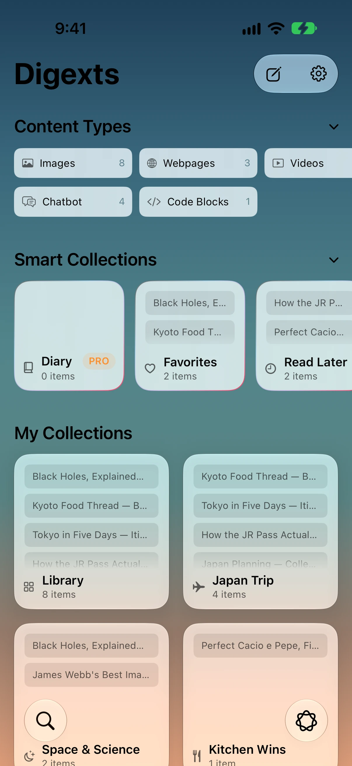 Digext library in light mode